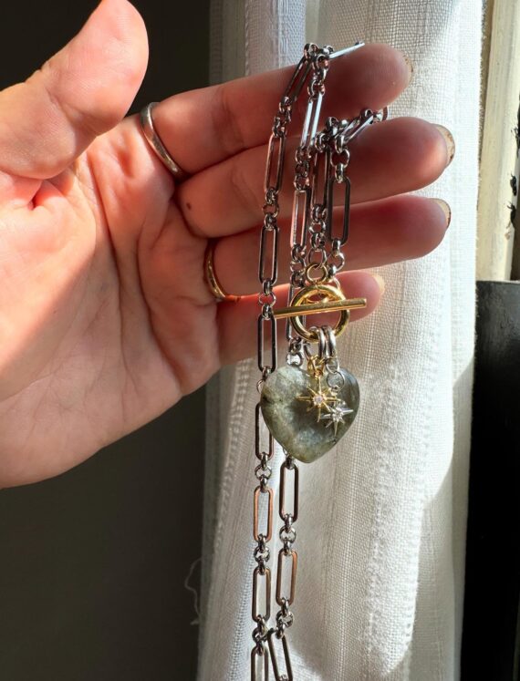 Labradorite Natural Crystal for Intuition and Protection