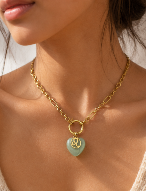 Green Aventurine Necklace for Luck and Prosperity