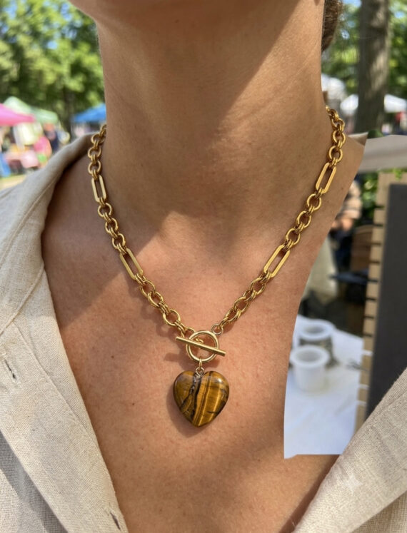 Tigers Eye Necklace for Courage and Confidence