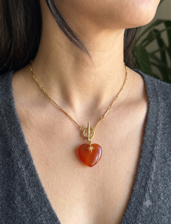 Carnelian Necklace for Courage and Creativity